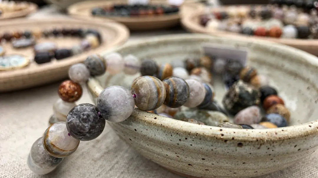 natural agate beads
