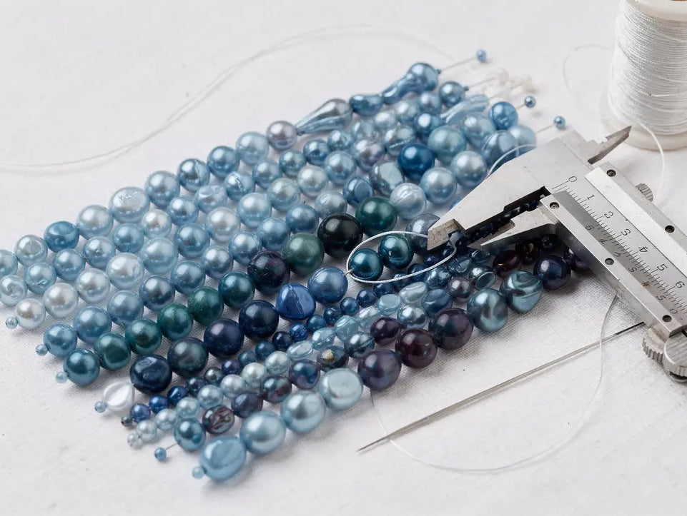 Blue Pearl Beads