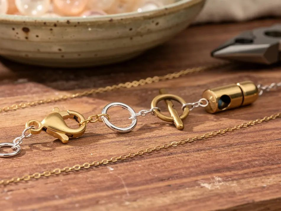 A Jewelry Maker's Guide to Different Necklace Clasps: Types, Security, and How to Attach Them - The Bead Traders