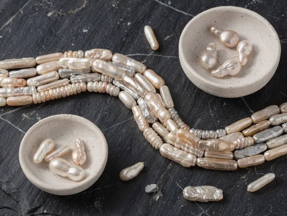 Biwa Freshwater Pearls: Japan's Rare Stick Beads Guide - The Bead Traders