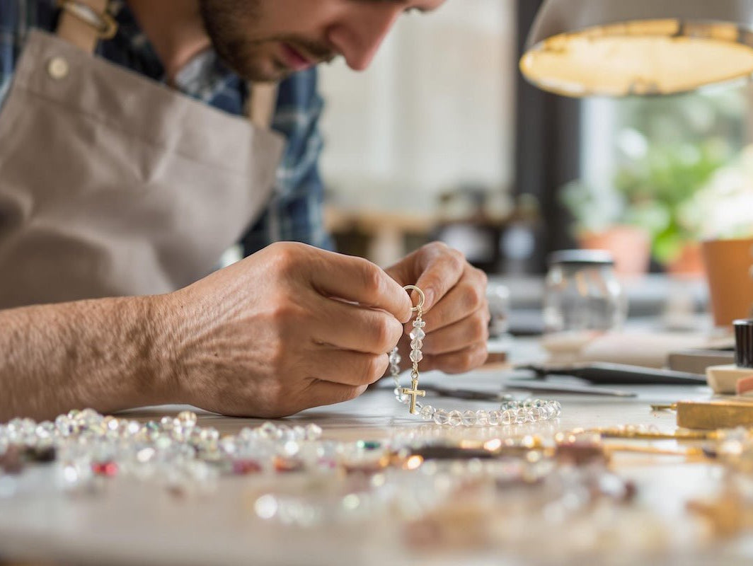 Craft Your Own Crystal Beads Rosary: Step by Step Guide - The Bead Traders