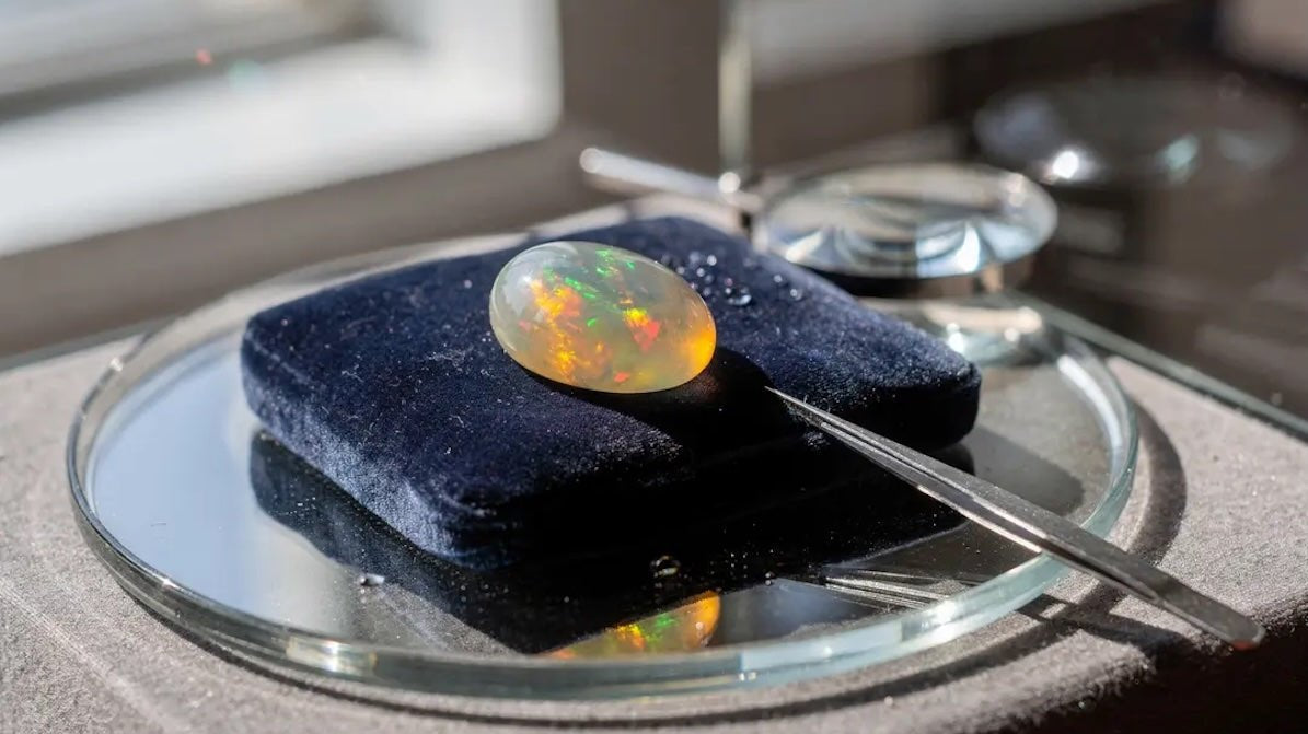 Ethiopian Opal in Water: Why the Color Shifts Fast - The Bead Traders