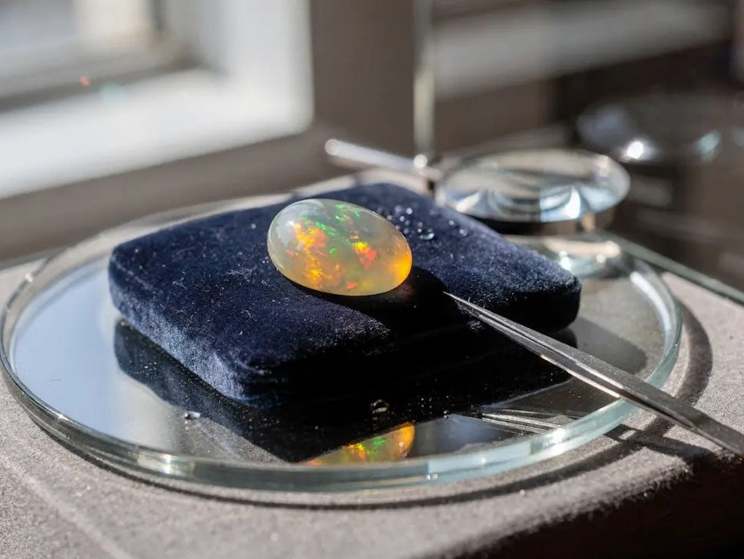 Ethiopian Opal in Water: Why the Color Shifts Fast - The Bead Traders