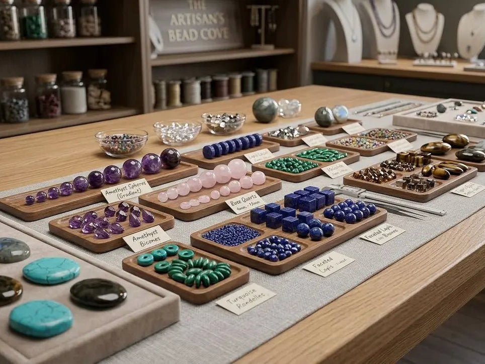 Gemstone Bead Shapes: Round, Rondelle, Coin, Cube, Chip - The Bead Traders