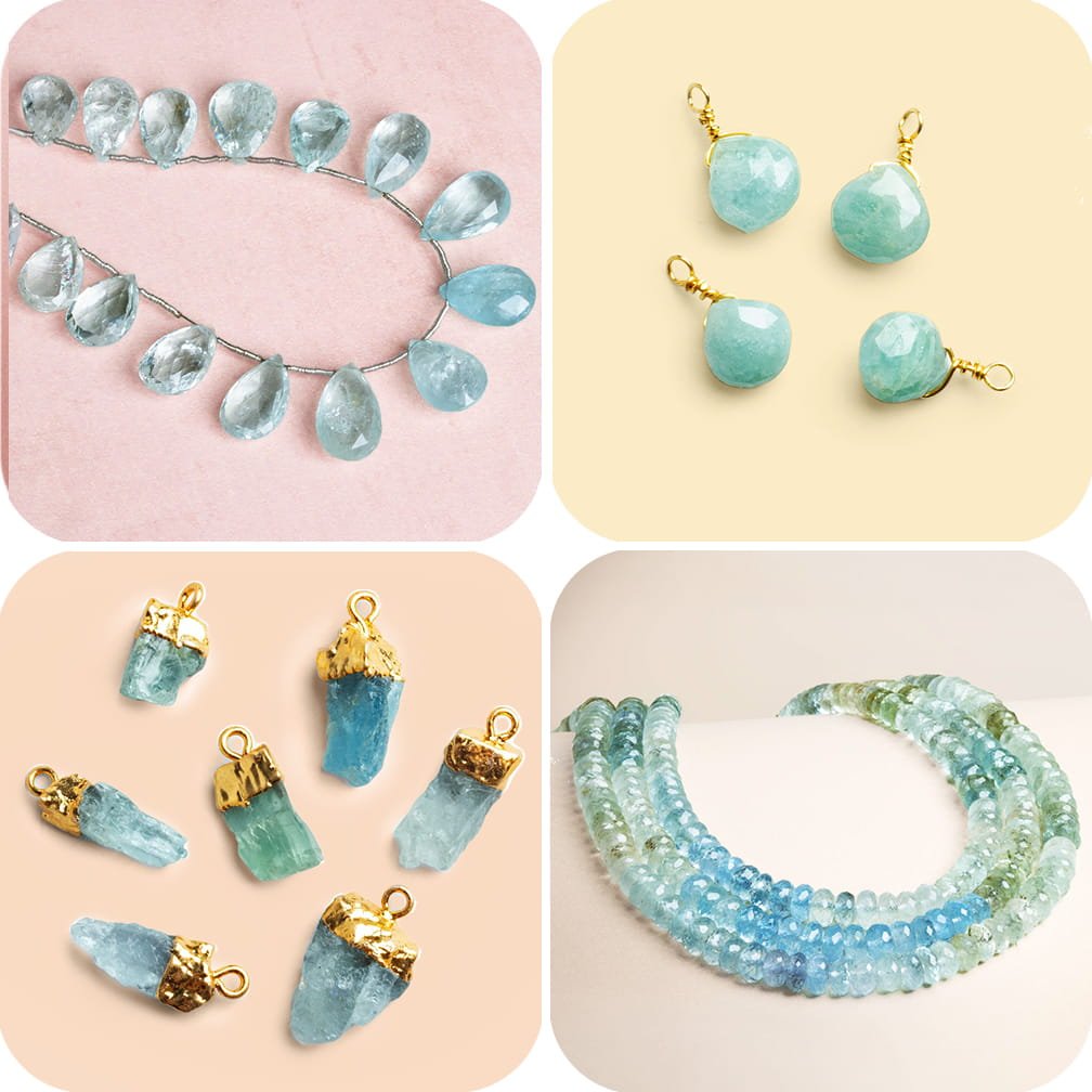 Aquamarine Beads - The Bead Traders