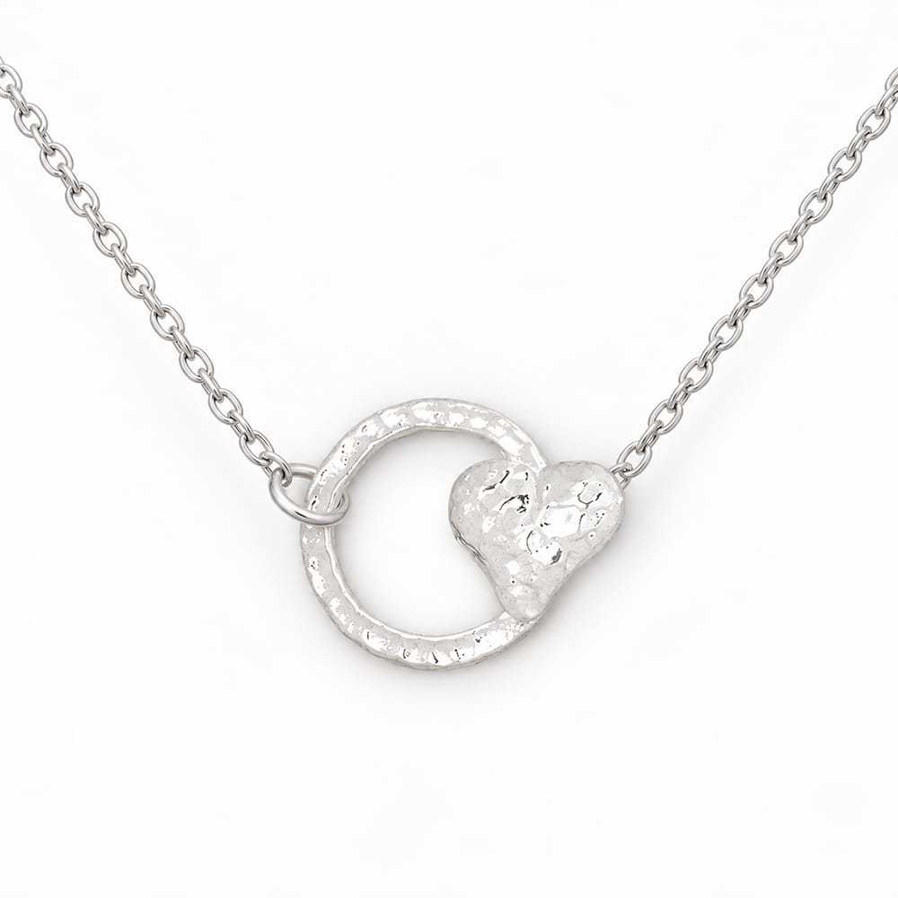 16x14mm Hammered Heart Charms for Jewelry Making - Set of 4 - The Bead Traders
