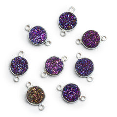 Bezel Set Drusy Focal Beads