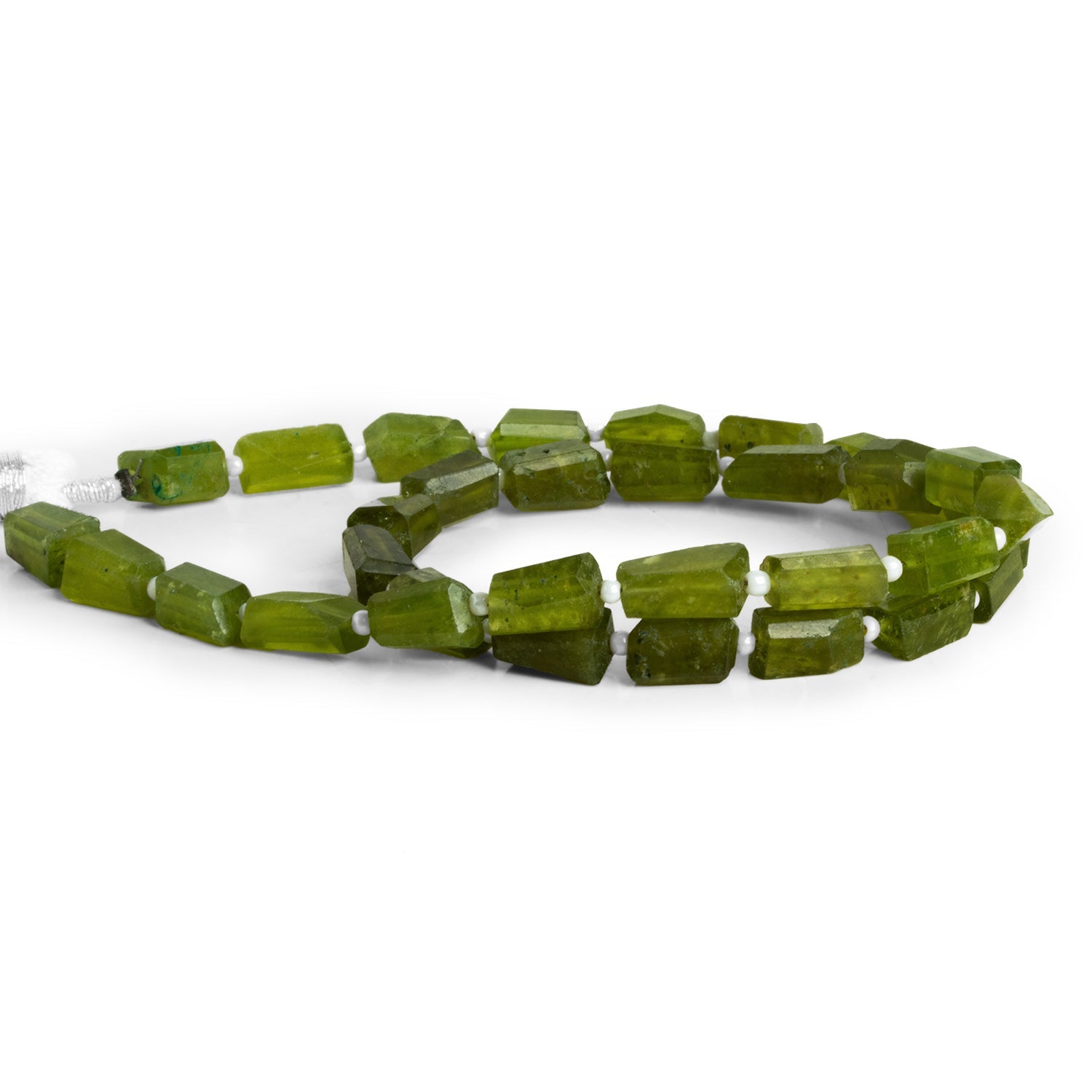10x6mm Idocrase Faceted Nuggets 12 inch 31 beads - The Bead Traders
