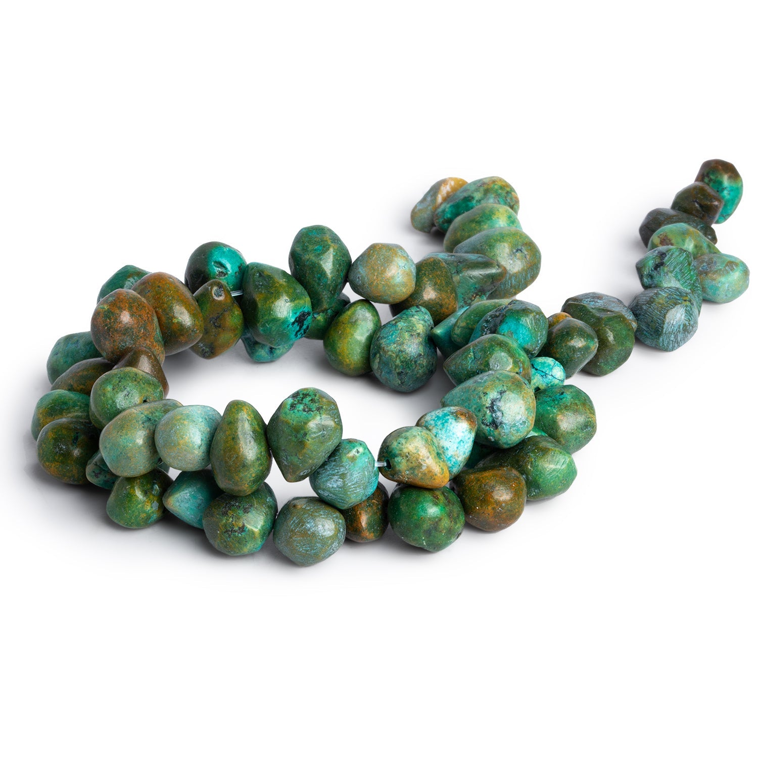 10x8mm Turquoise Teardrops 14 inch 58 beads - The Bead Traders