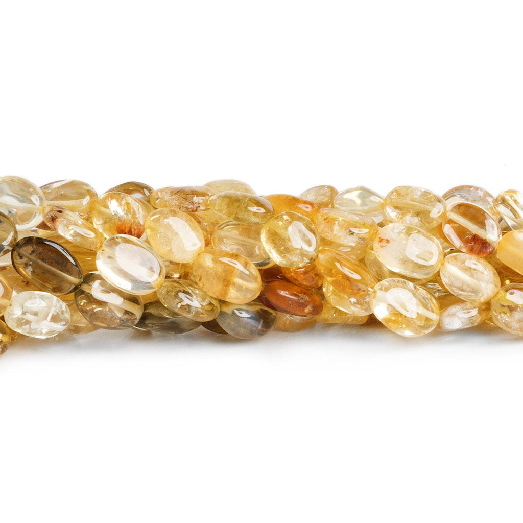7-10mm Multi Tonal Citrine Plain Nugget Beads 12 inch 28 pieces - The Bead Traders