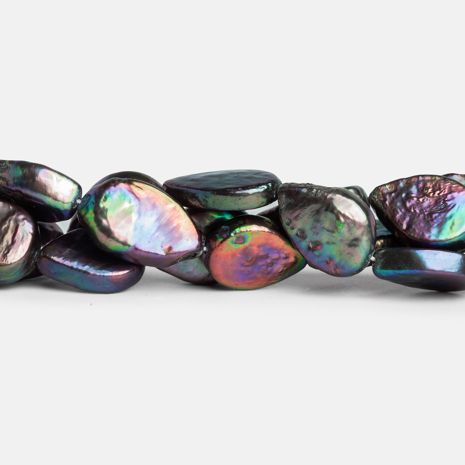 14x10mm Peacock Pear Pearls 15 inch 25 beads - The Bead Traders