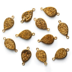 Bezel Set Drusy Focal Beads