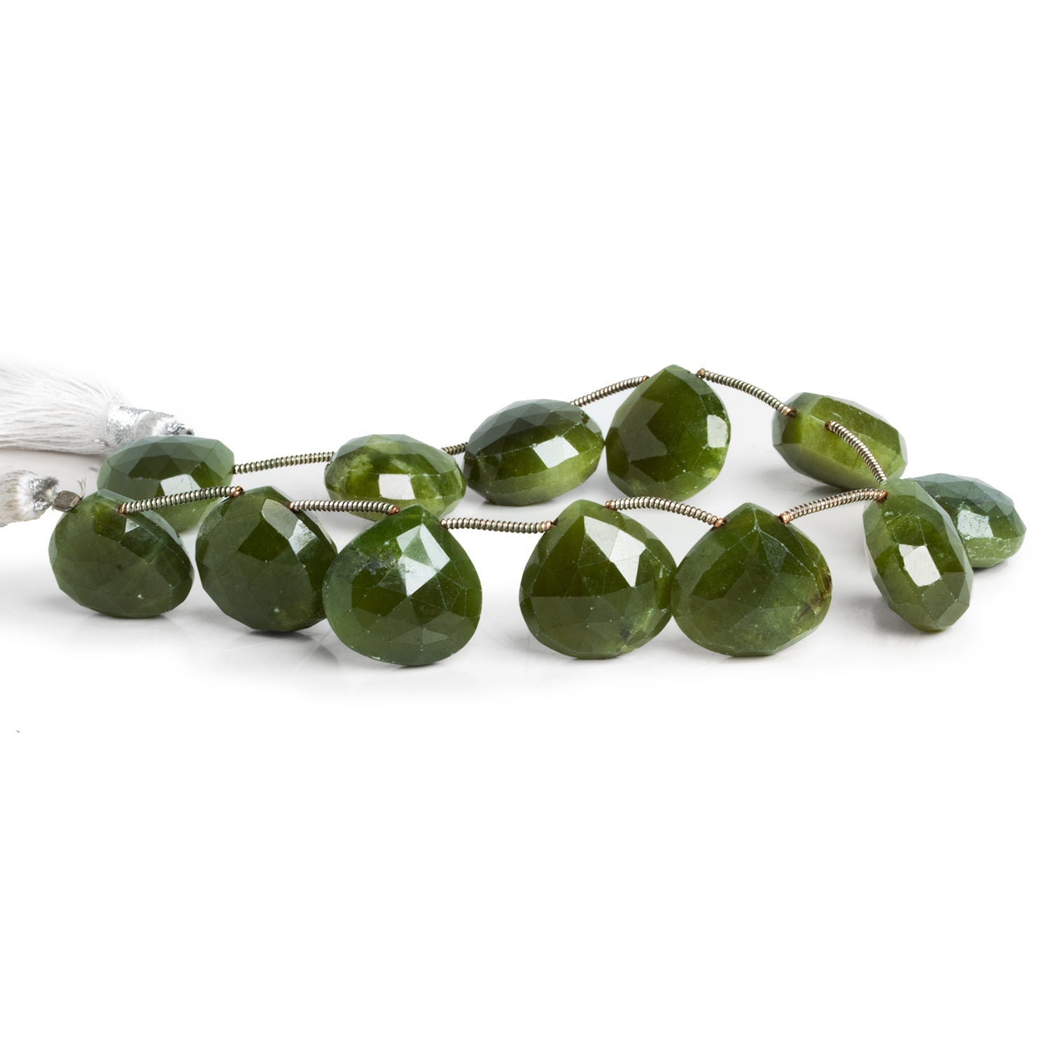 16mm Idocrase Faceted Rounds 9 inch 12 beads - The Bead Traders