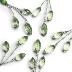 Prasiolite Beads (Green Amethyst Beads)