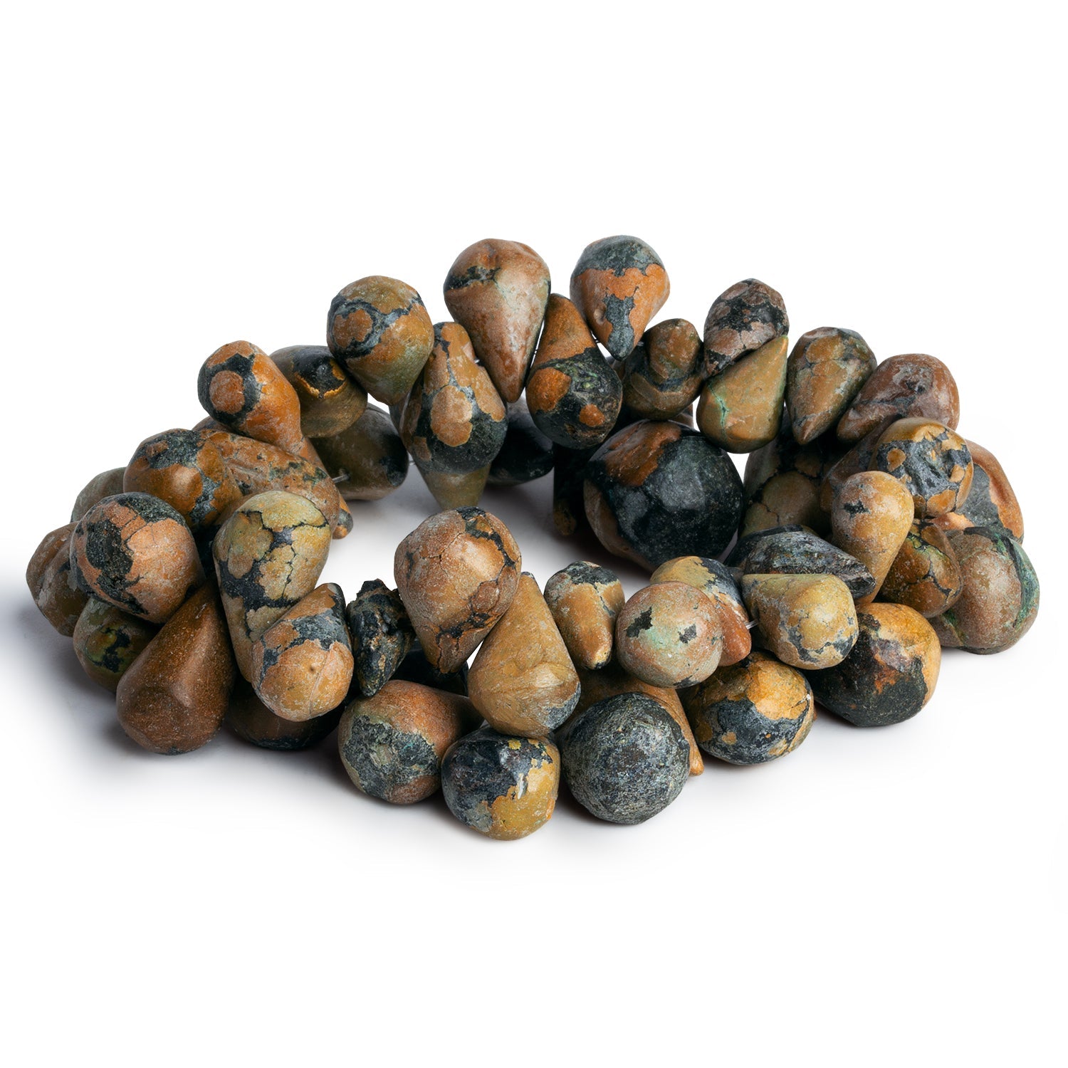 18x13mm Turquoise Teardrops 14 inch 53 beads - The Bead Traders