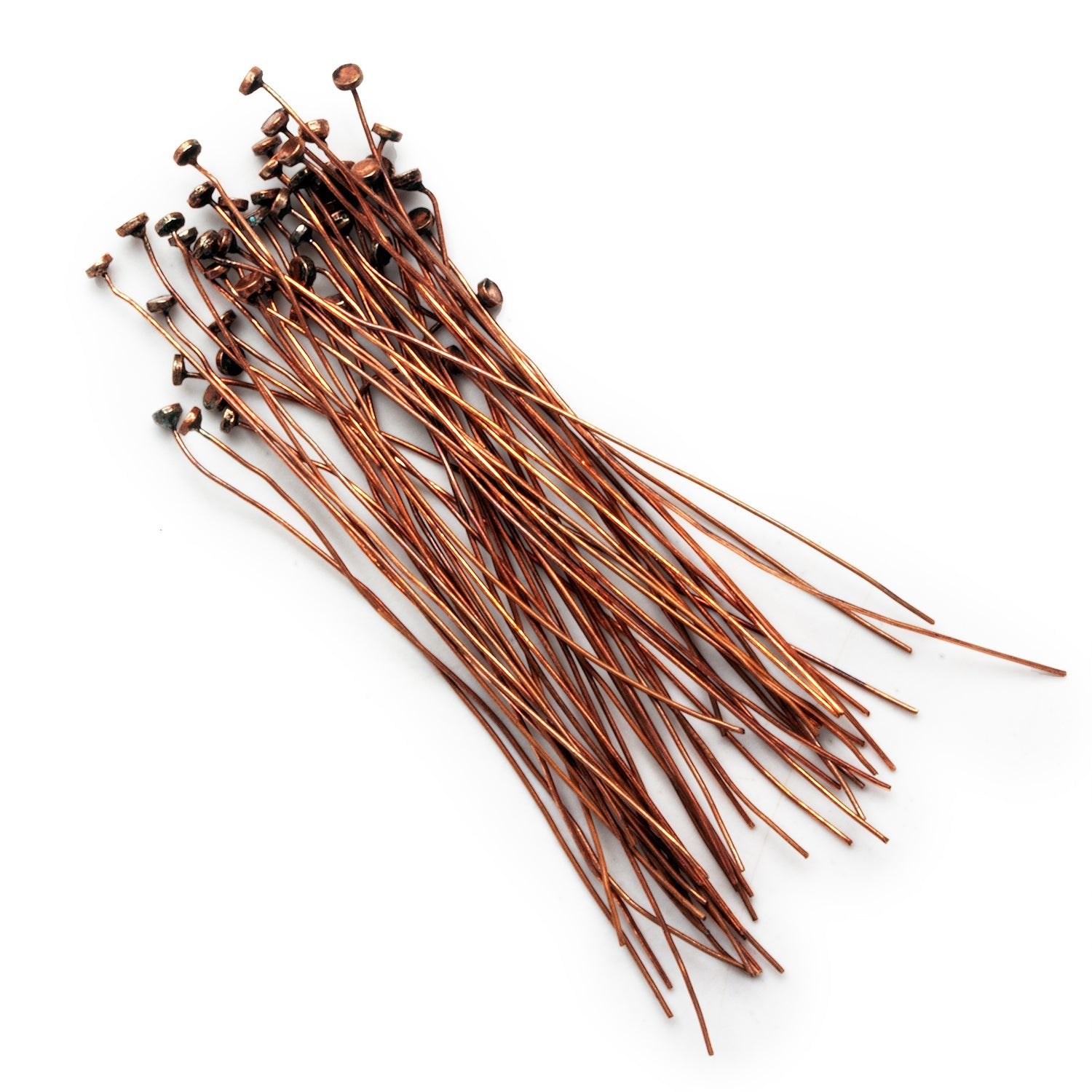 2 inch Copper Headpin 26 Gauge 50 pieces - The Bead Traders