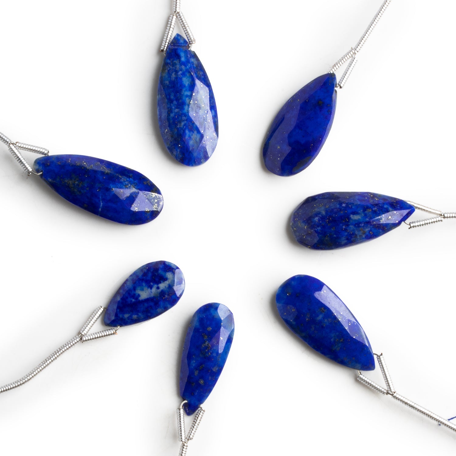 20x10mm Lapis Lazuli Faceted Pear Focal 1 Bead - The Bead Traders