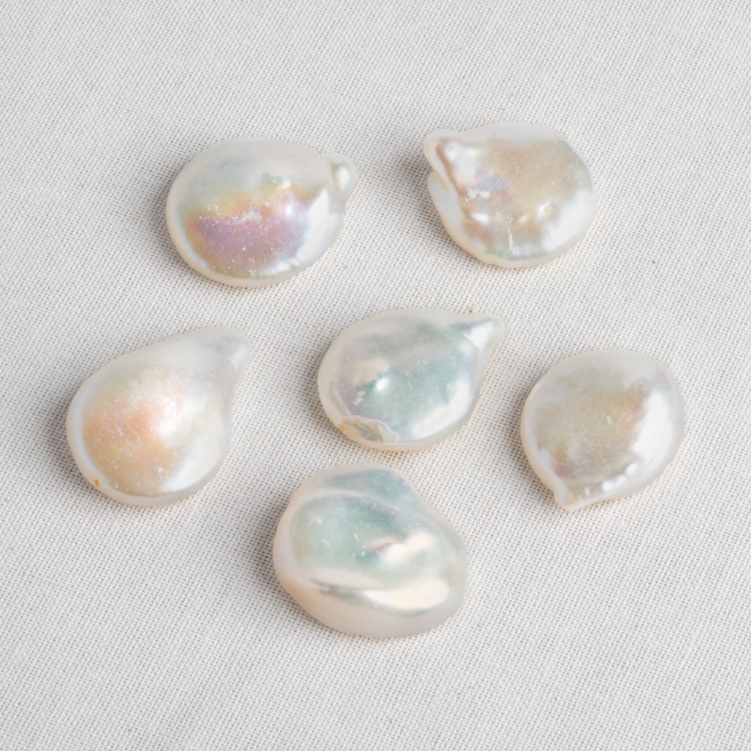 20x17mm Creamy White Coin Pearl Focal 1 Piece - The Bead Traders