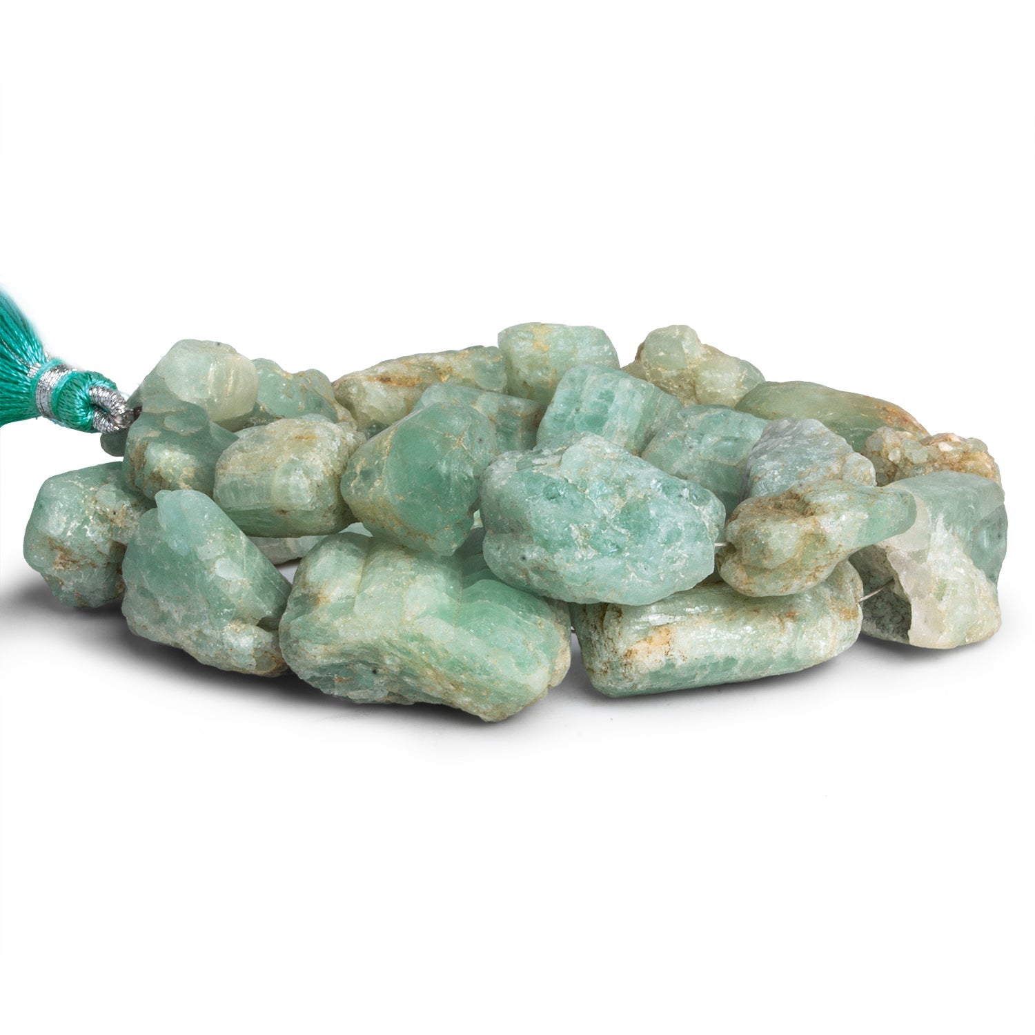 22x16mm Aquamarine Natural Crystals 15 inch 22 beads - The Bead Traders