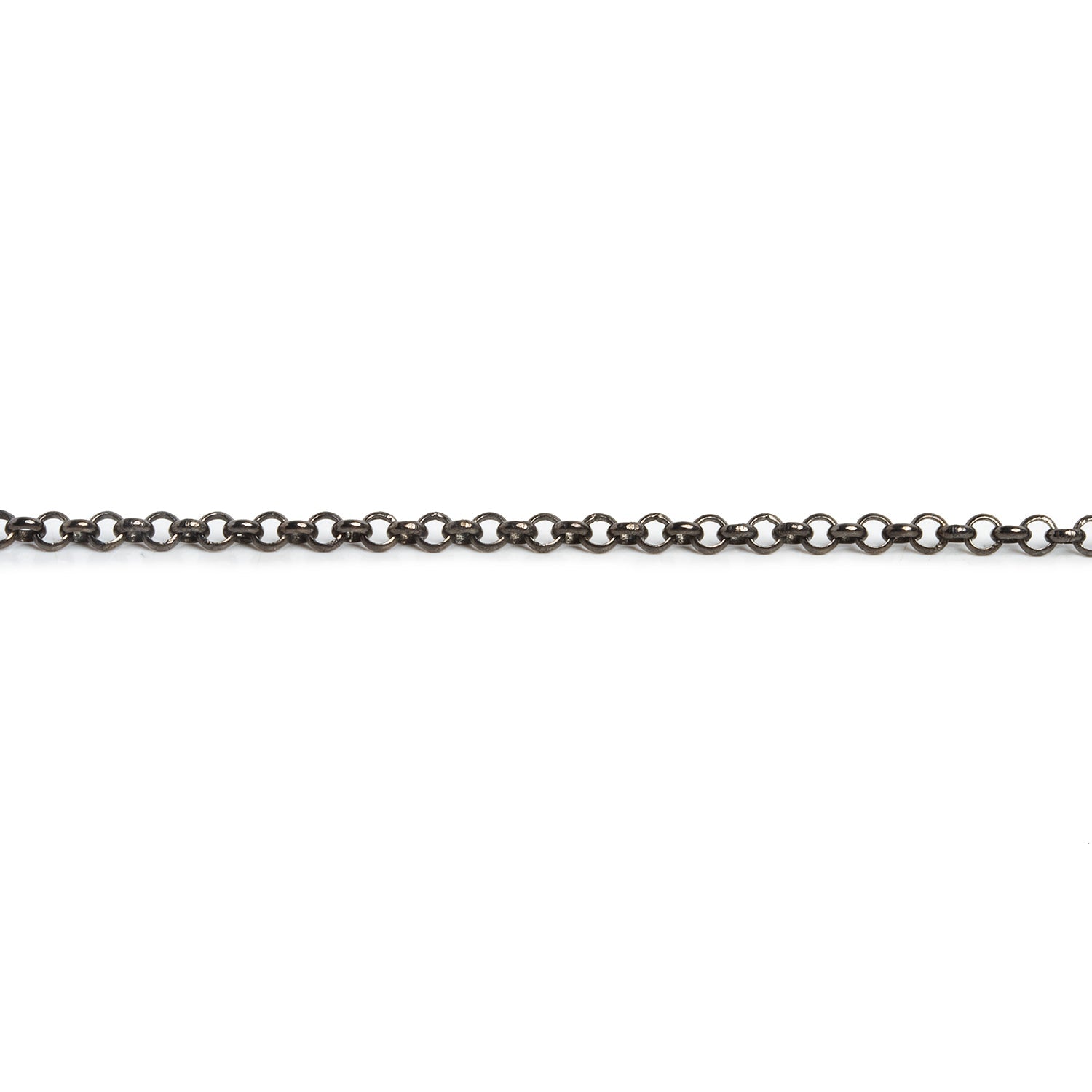 2.5mm Black Gold plated Ring Link Chain 3 Feet - The Bead Traders