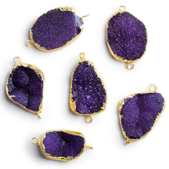 Leafed Drusy Beads