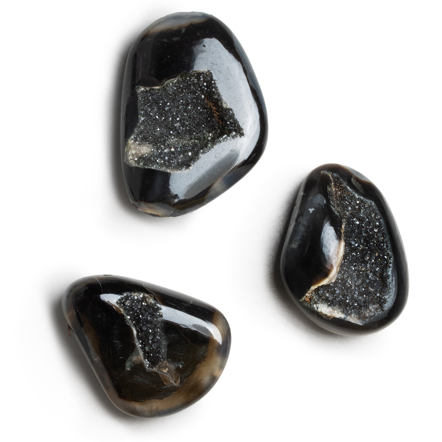 34x25mm Tricolor Drusy Nugget Focal 1 Bead - The Bead Traders