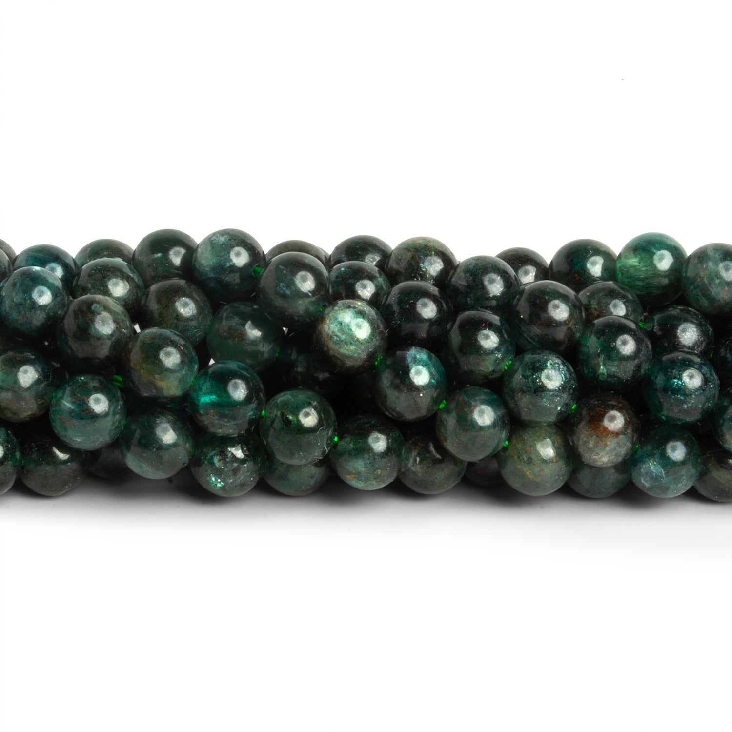 6mm Kyanite Plain Rounds 16 inch 60 beads - The Bead Traders
