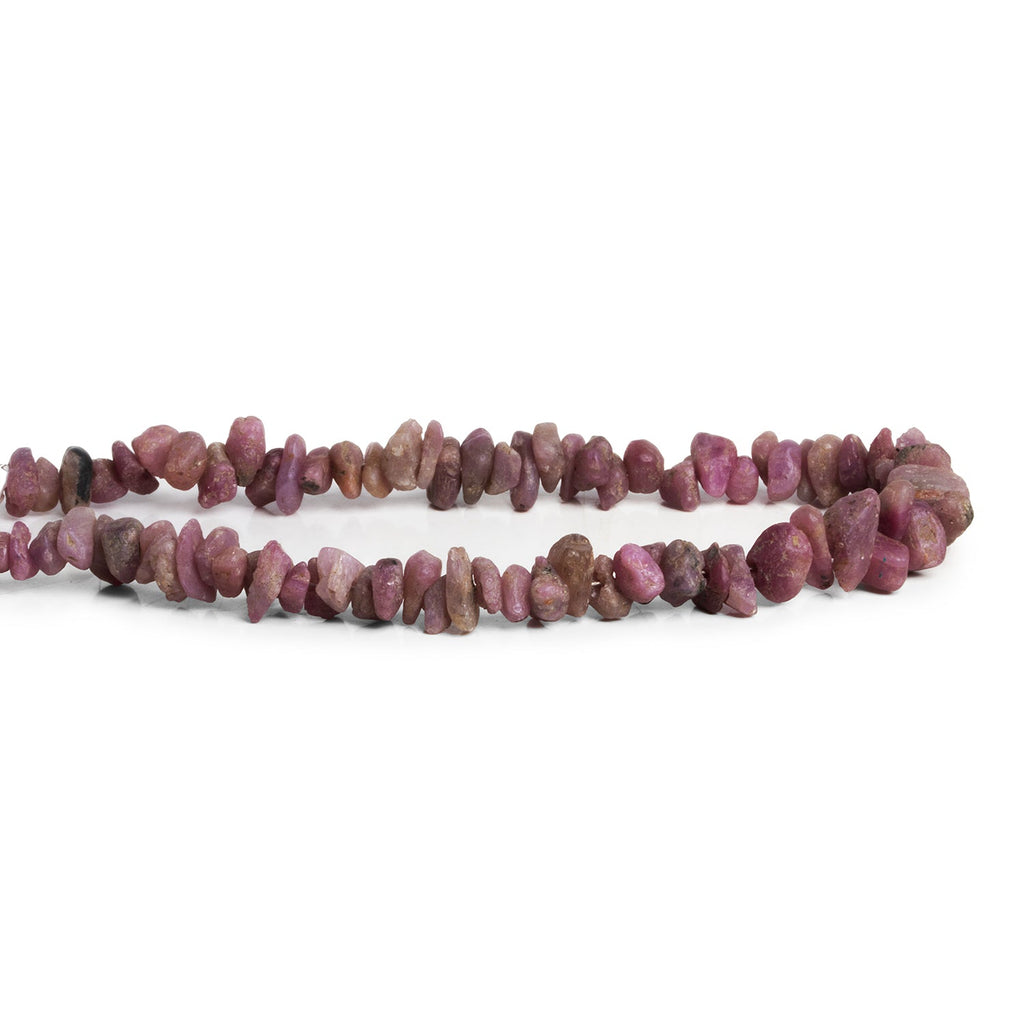 7x5mm Ruby Natural Crystals 7.5 inch 70 beads - The Bead Traders