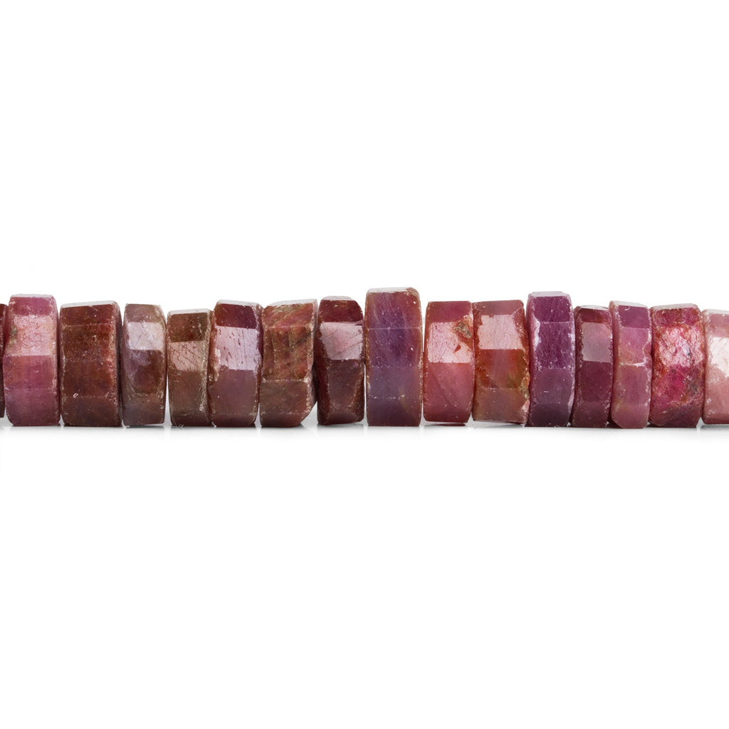 8-13mm Ruby Natural Crystal Heishis 16 inch 93 beads - The Bead Traders