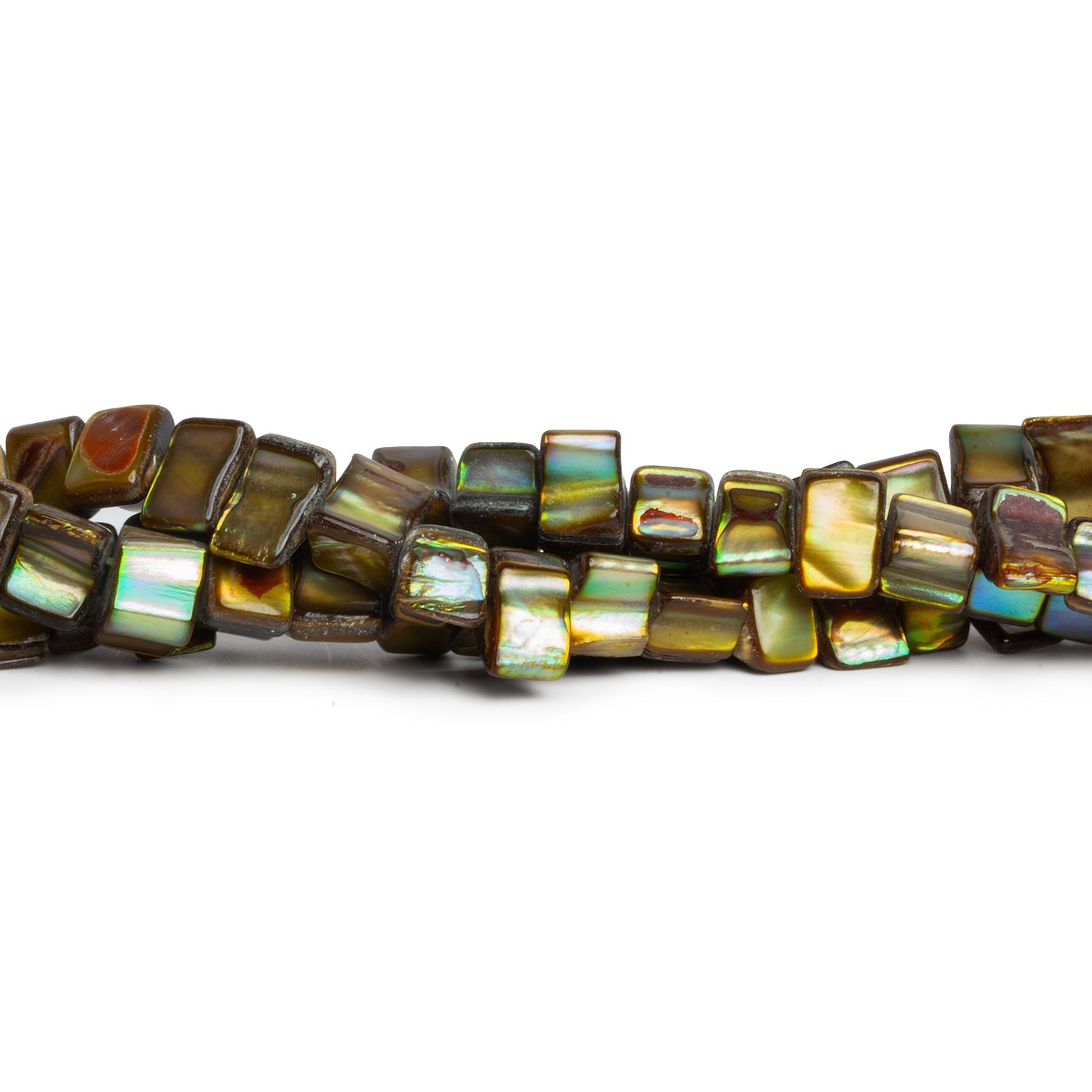 8x7mm Multicolor Shell Natural Shapes 16 inch 68 beads - The Bead Traders
