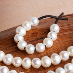 Off Round Freshwater Pearls