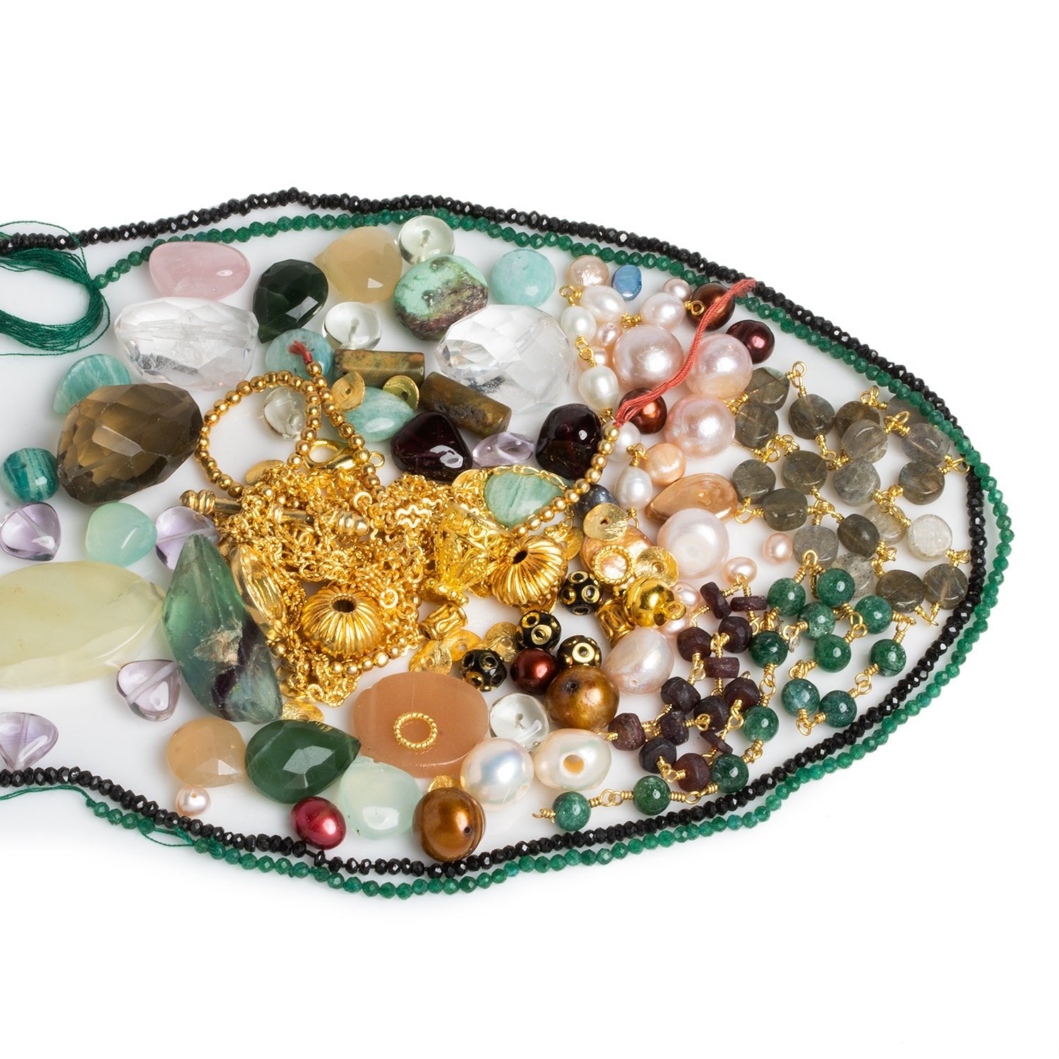 Green & Gold Inspiration Pack - The Bead Traders