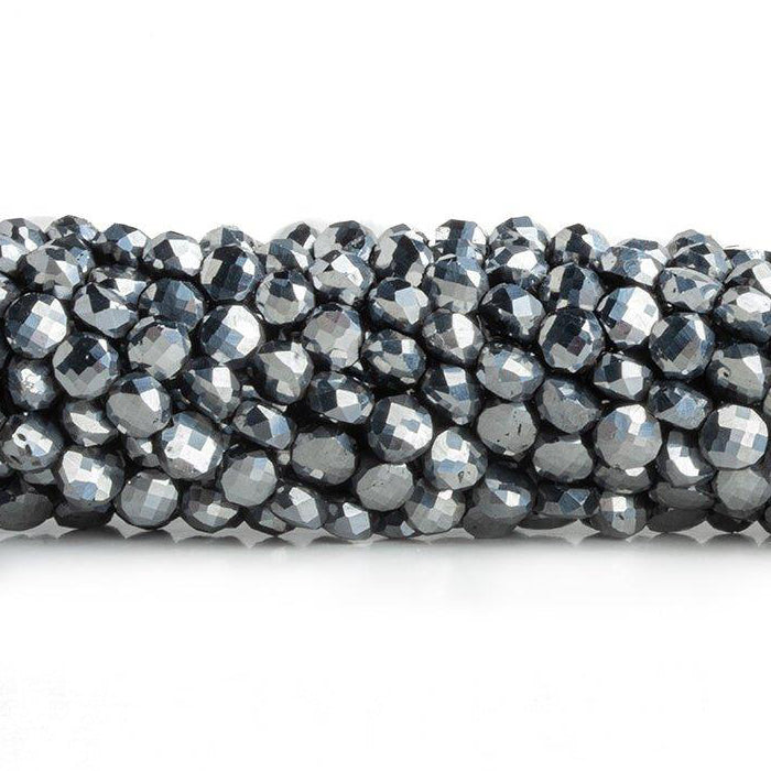 metallic quartz checkerboard faceted beads for sale