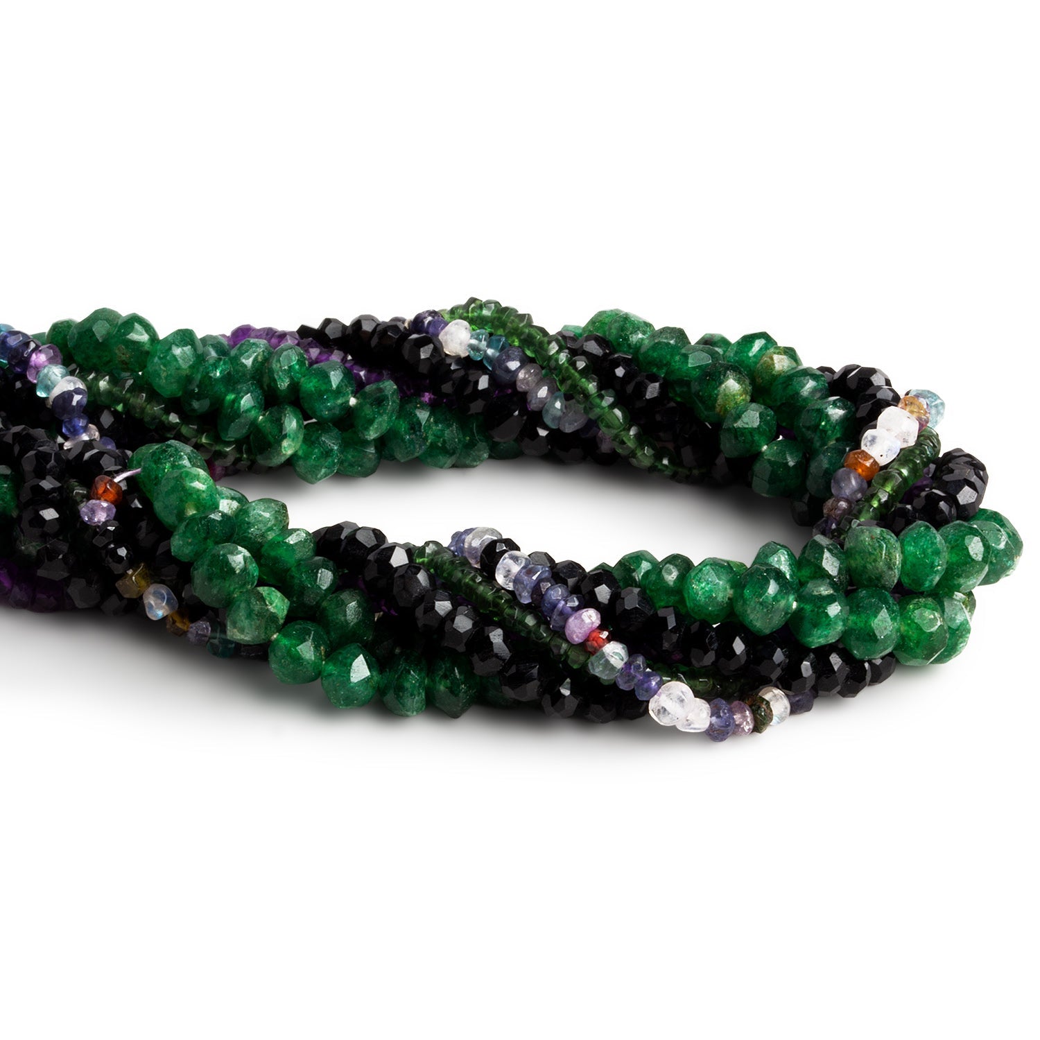 Mixed Gemstone Beads - Lot of 7 Strands - The Bead Traders