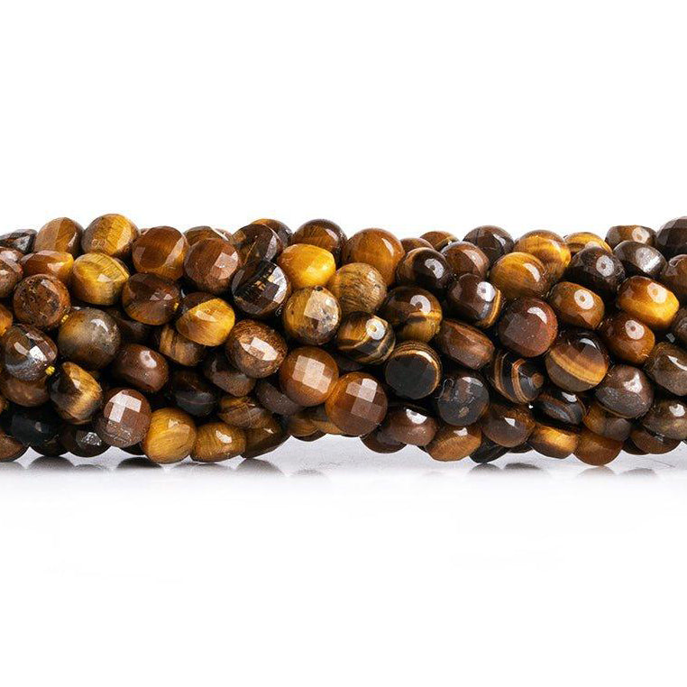 tigers eye checkerboard faceted beads for sale