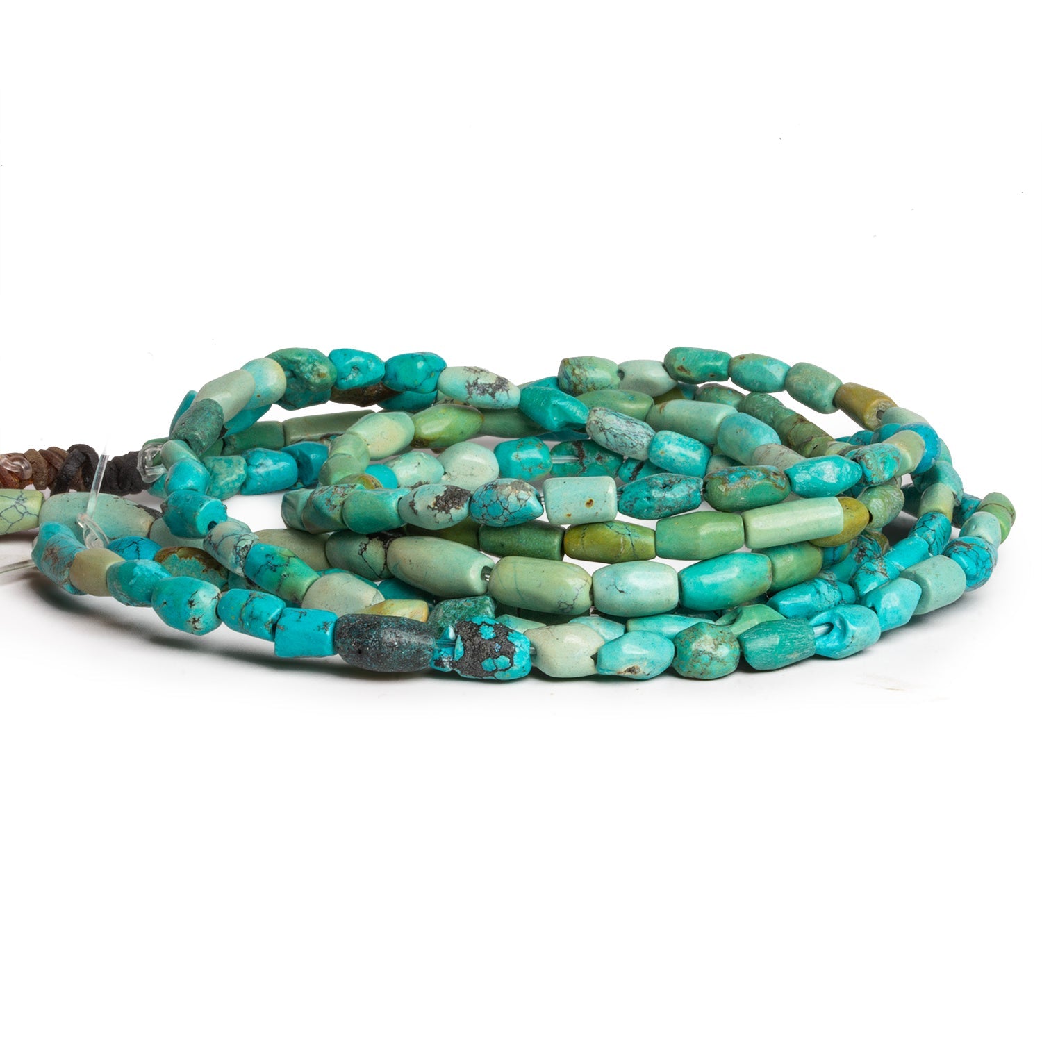 Turquoise Tube Beads - Lot of 3 Strands - The Bead Traders