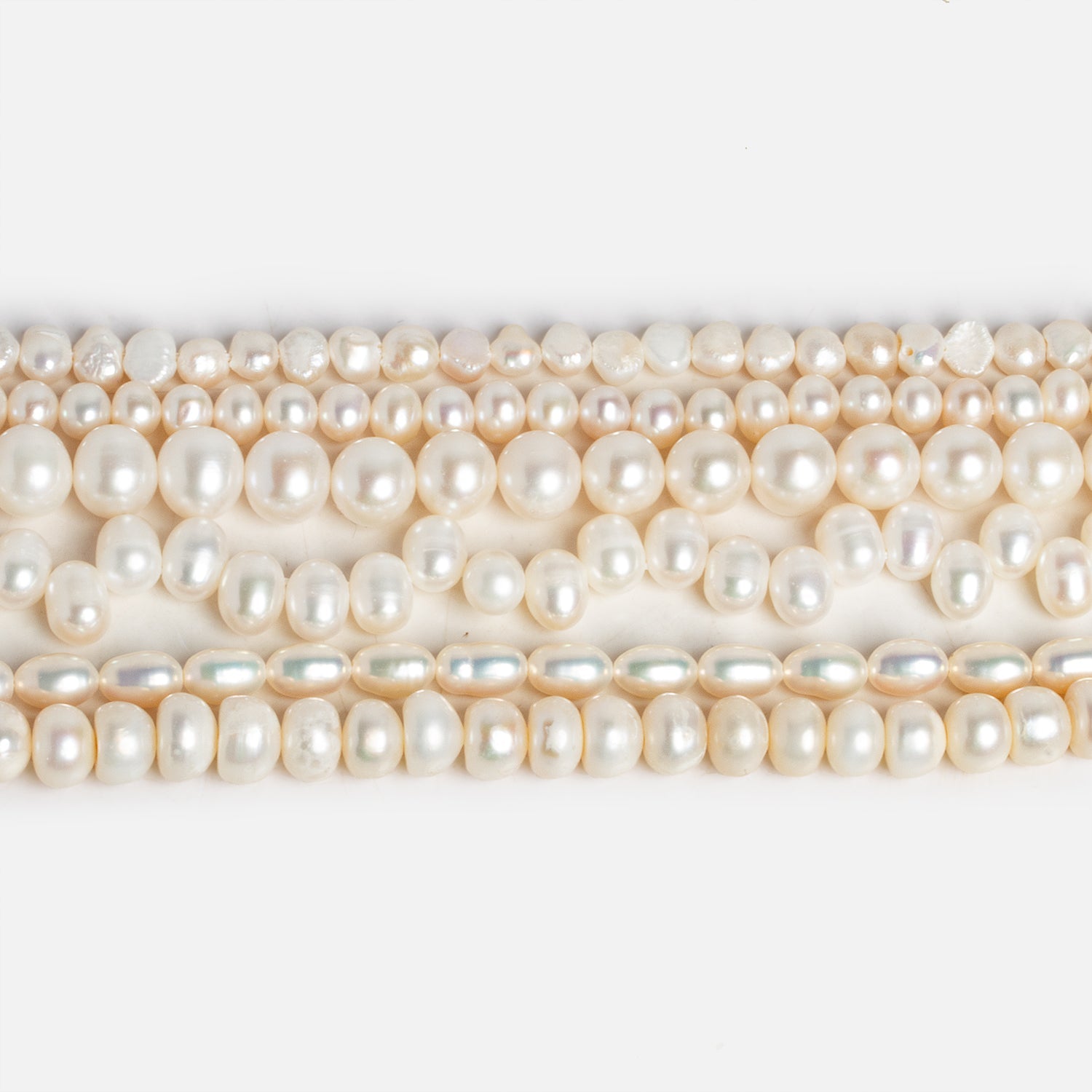 White Bliss Pearls - Lot of 7 - The Bead Traders