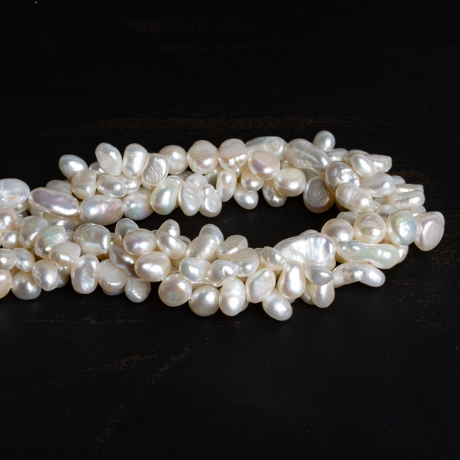 White Pearls - Lot of 4 Strands - The Bead Traders
