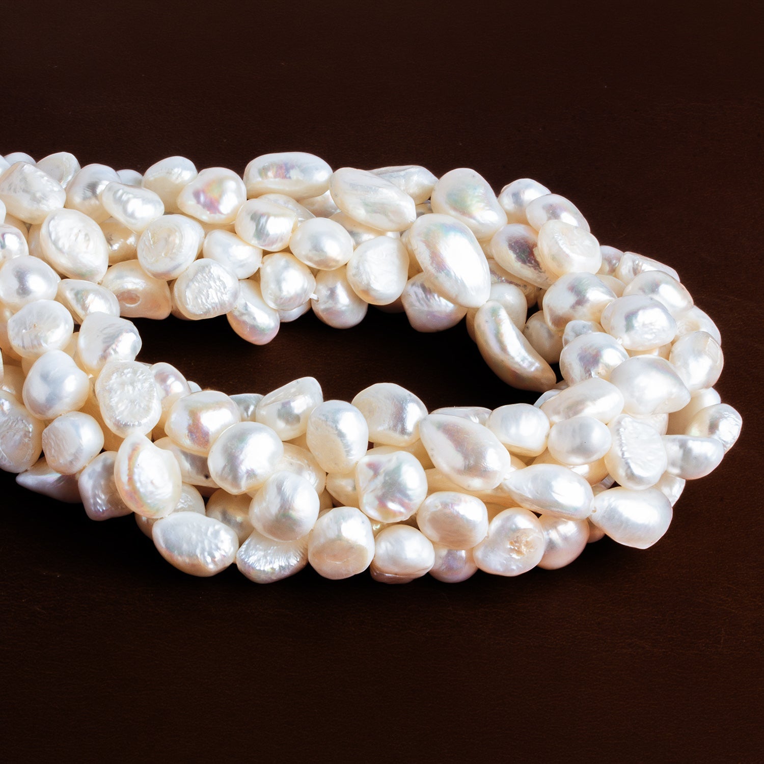 White Pearls - Lot of 6 Strands - The Bead Traders