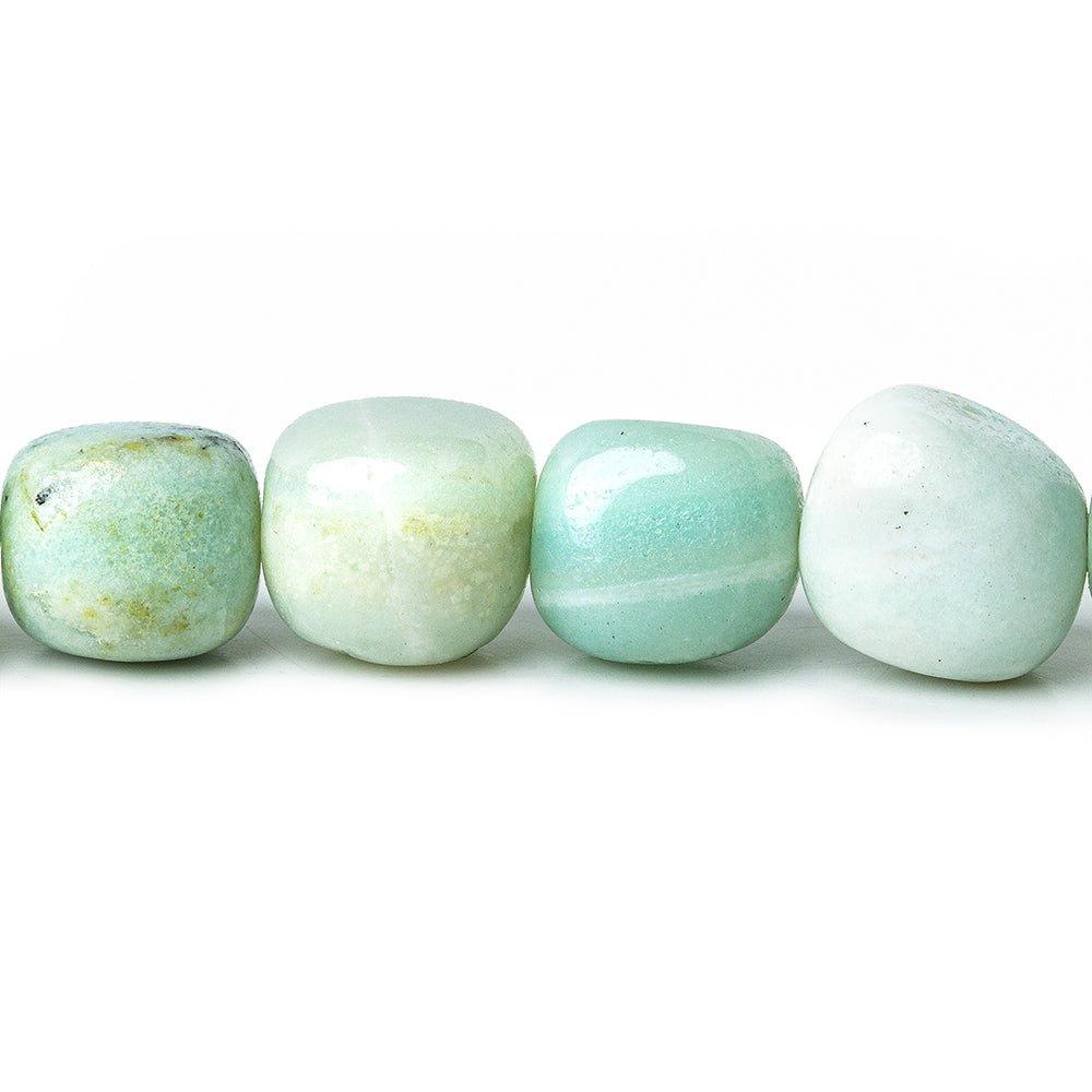 10.5-11mm Multi Color Amazonite Polished Nugget Beads 15 inch 35 pieces - The Bead Traders