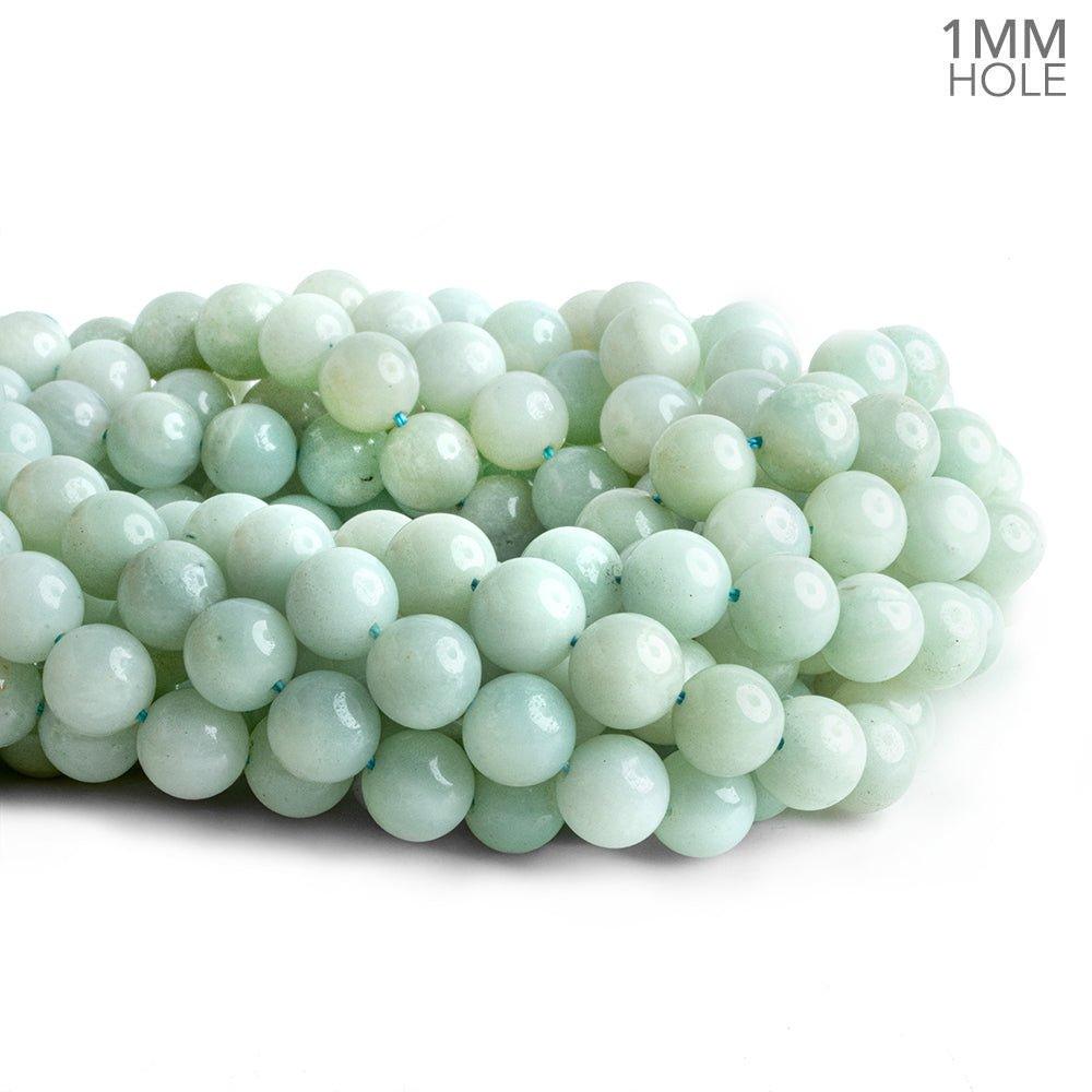 10mm Amazonite plain round Beads 15 inch 40 pieces - The Bead Traders