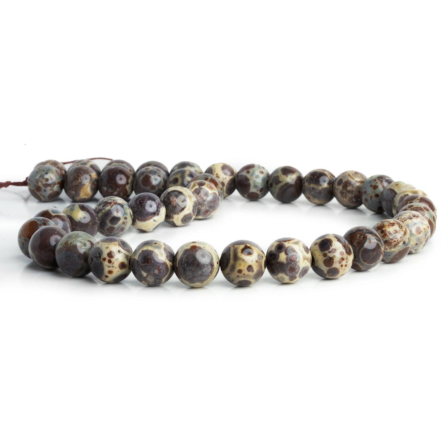 10mm Orbicular Sea Jasper Rounds 15 inch 38 beads - The Bead Traders
