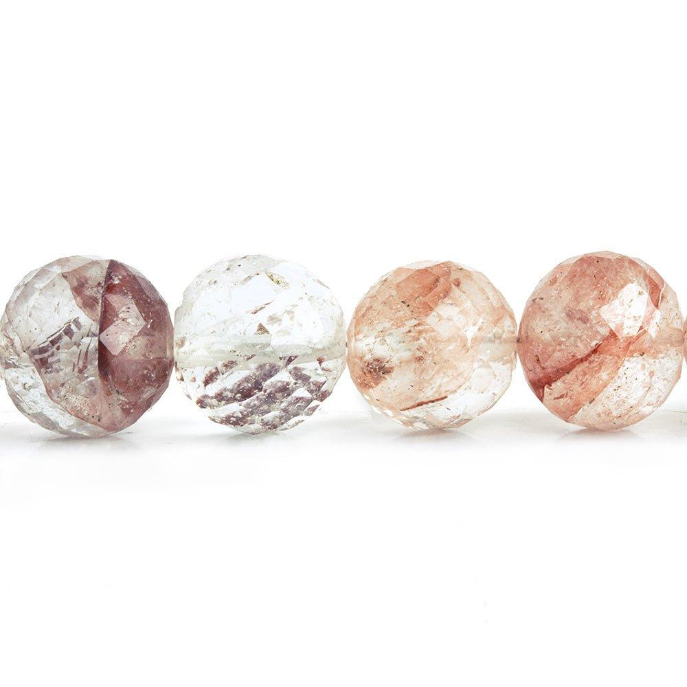 10mm Pink Ferrous Quartz Faceted Round Beads 8.5 inch 23 pieces - The Bead Traders