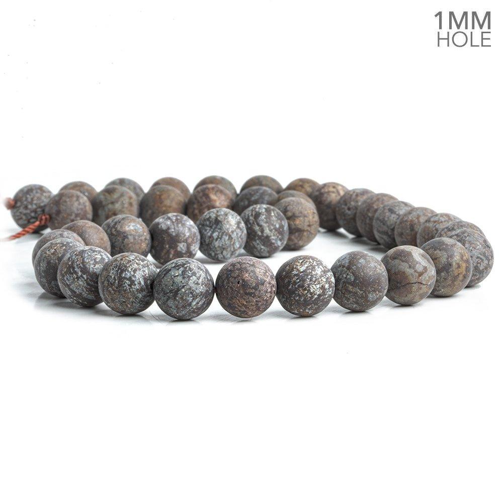 10mm Red Snowflake Jasper Plain Round Beads 15 inch 38 pieces - The Bead Traders