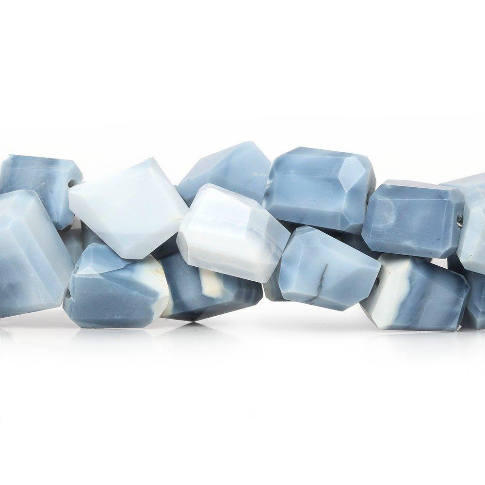 10x8-15x9mm Owyhee Denim Blue Opal faceted nuggets 8 inch 16 Beads - The Bead Traders