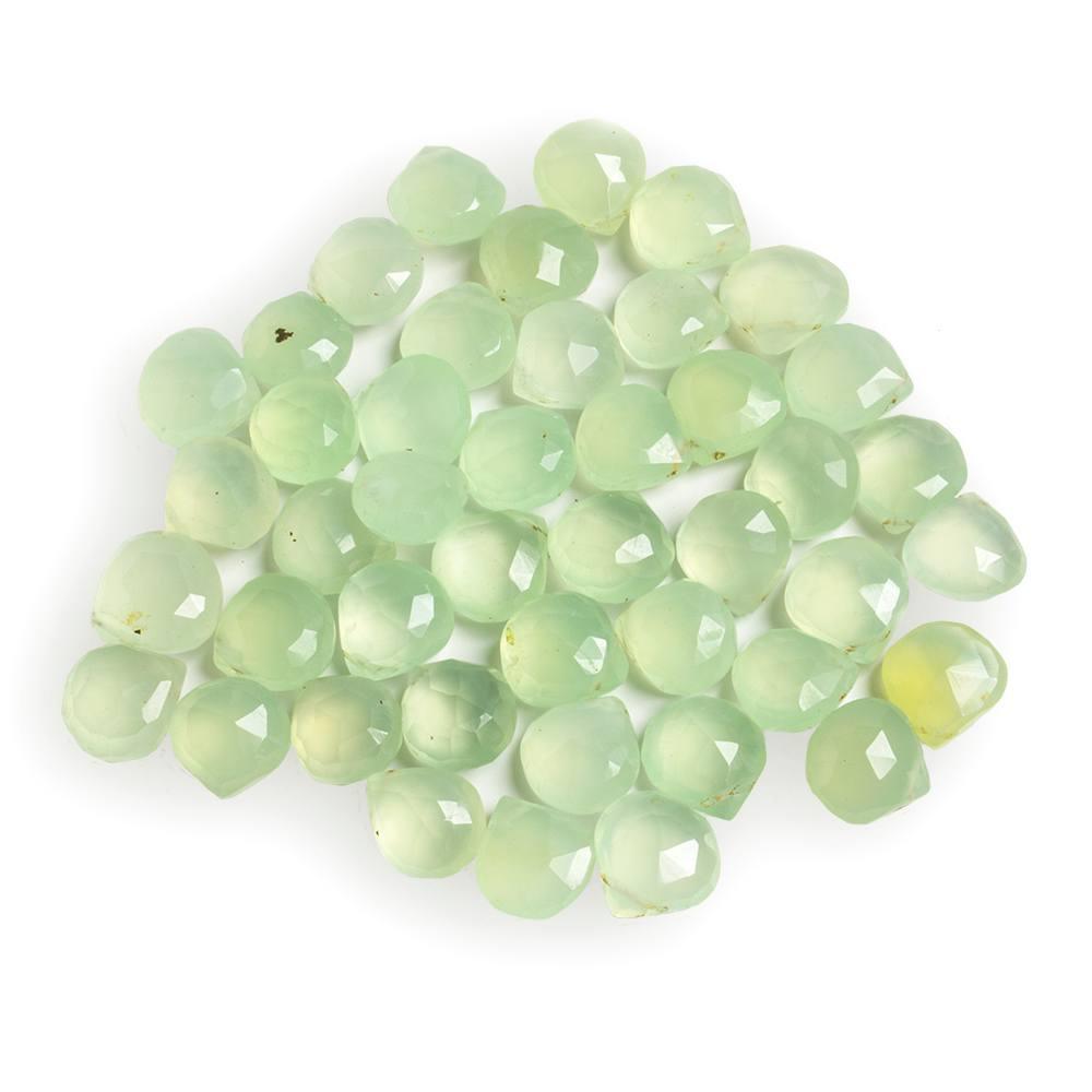 10x9mm Lime Green Chalcedony faceted pear beads 44 loose pieces per bag - The Bead Traders