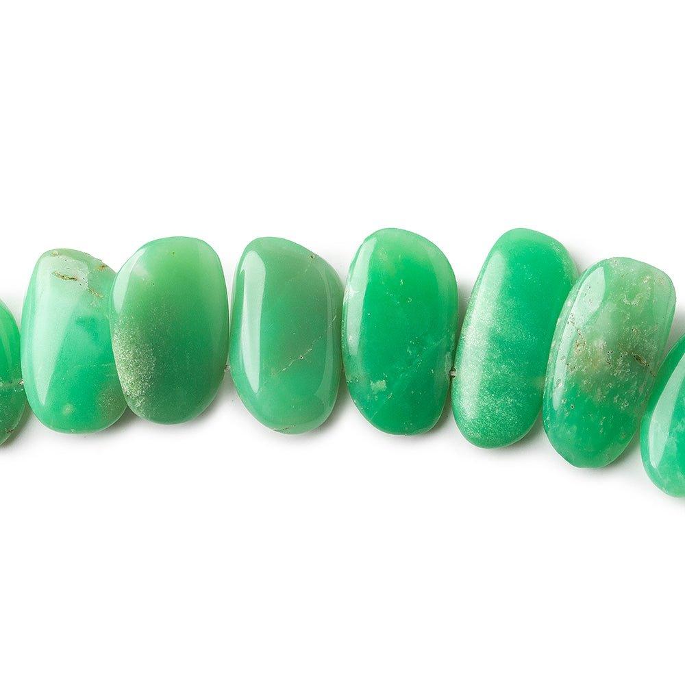 11 - 16mm Chrysoprase Plain Freeform Beads 8 inch 30 pieces - The Bead Traders