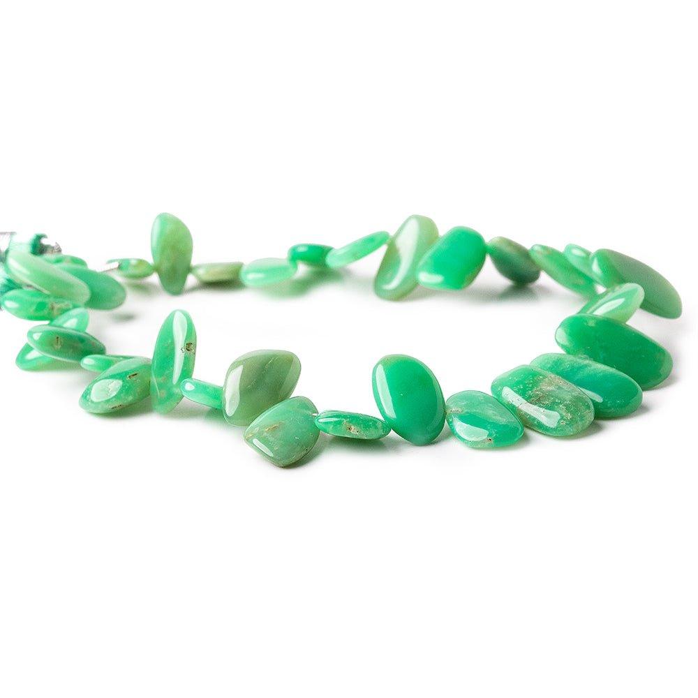 11 - 16mm Chrysoprase Plain Freeform Beads 8 inch 30 pieces - The Bead Traders