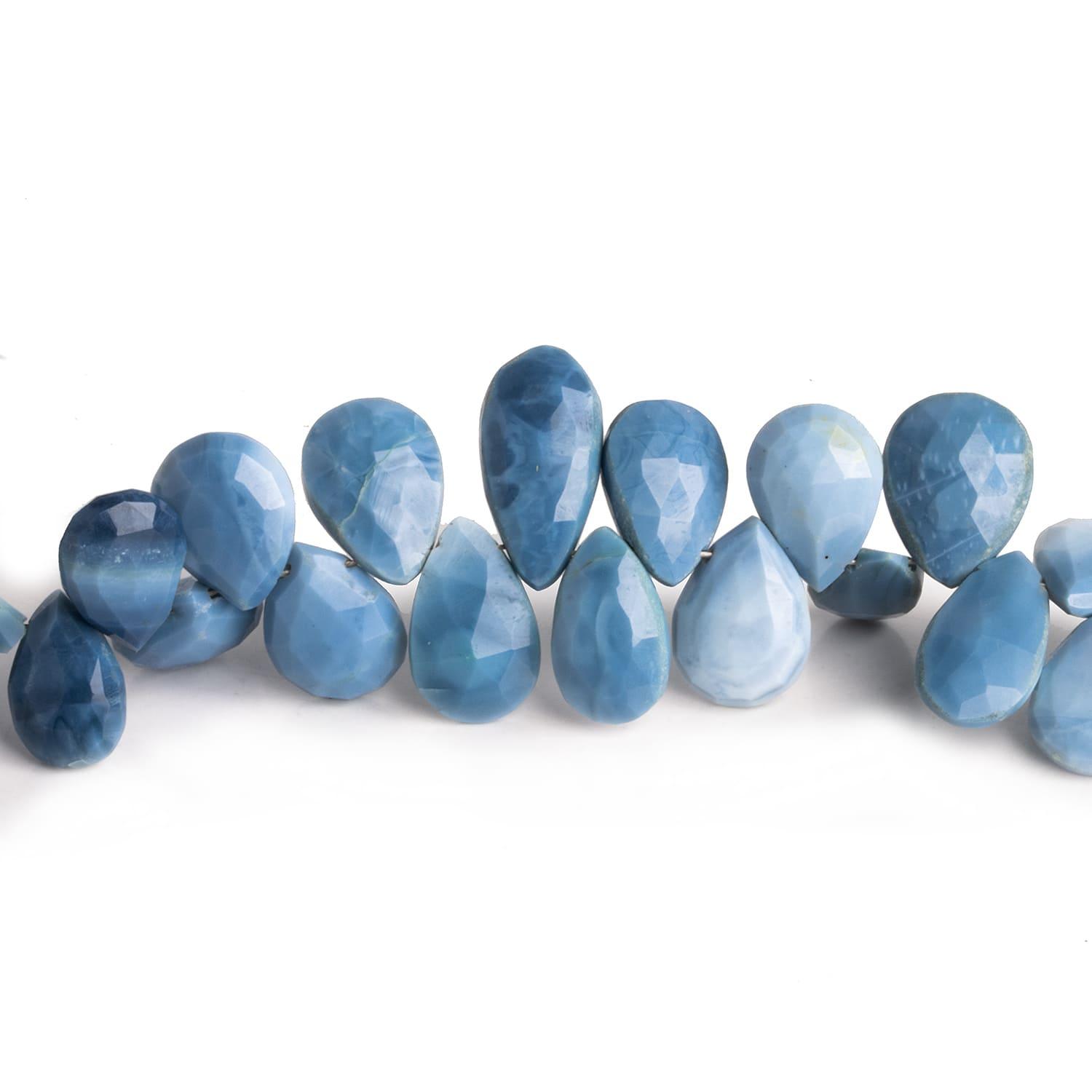 11x8mm Denim Opal Faceted Pears 8 inch 50 beads - The Bead Traders