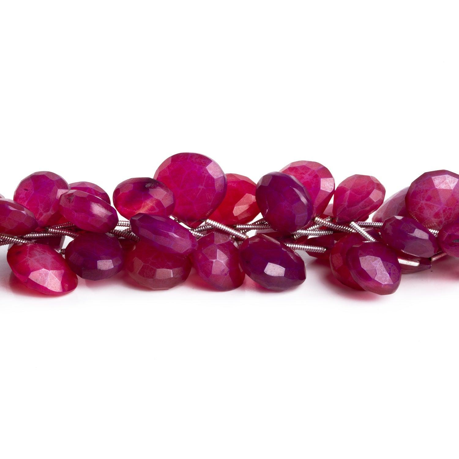 12-15mm Cambay Pink Chalcedony Hearts 8 inch 15 beads - The Bead Traders